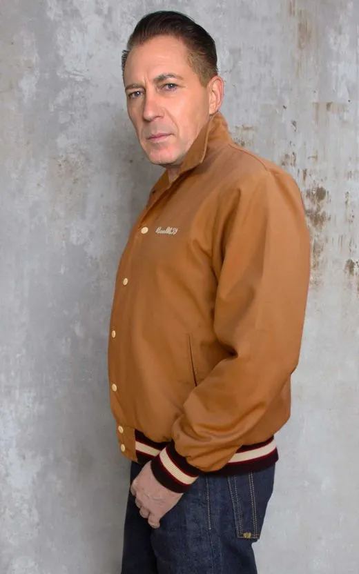 College jacket, ochre