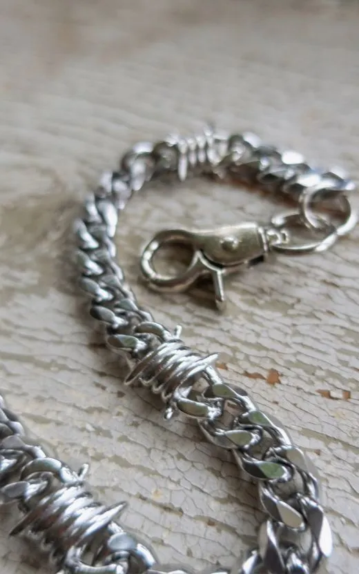 Walletkette Barbed wire, 65 cm