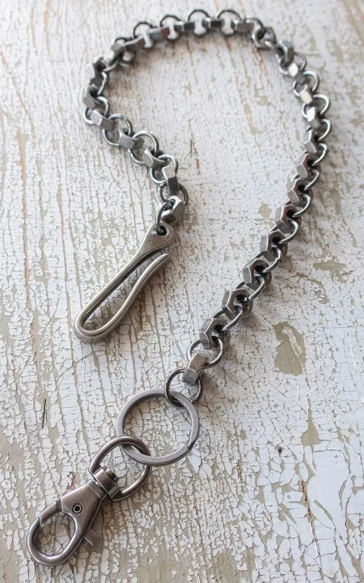 Walletkette Screw nut, 66 cm