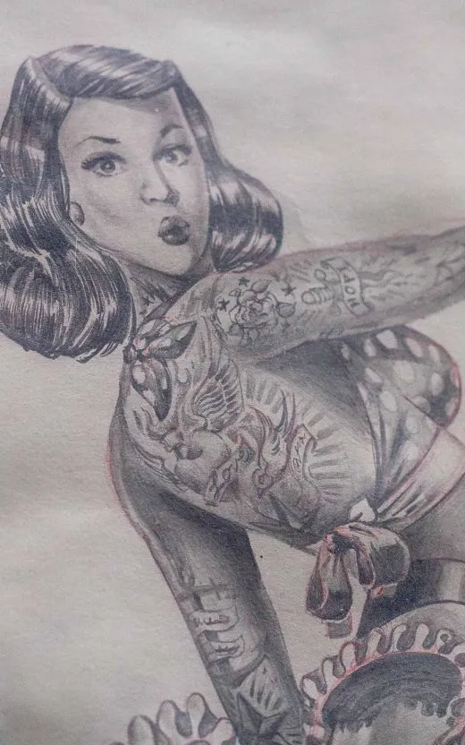 Originalzeichnung All about that Bass