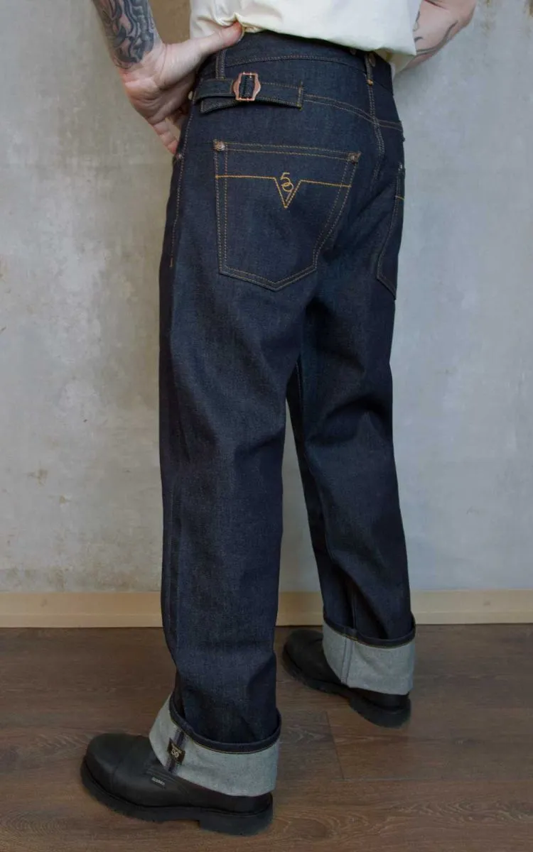 リメイク　デニム　リーバイス　36 RUMHOLEberuf Levi's - vintage Levi's リーバイス リメイクデニム レザーパンツ