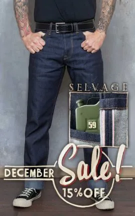 Regular Fit - RAW Selvage Denim Drinkin Gasoline