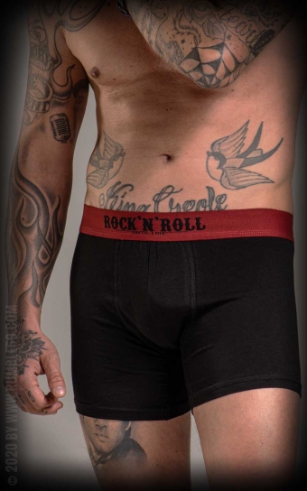 Boxer shorts RnR Until I die - black/red