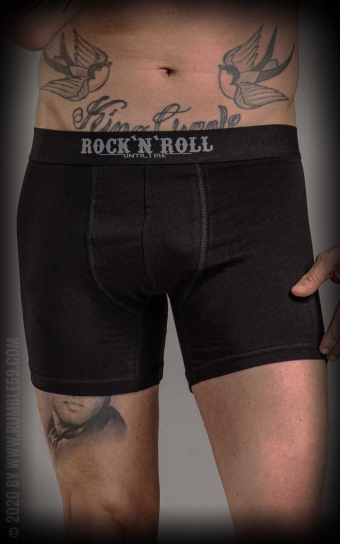 Boxer shorts RnR Until I die - black