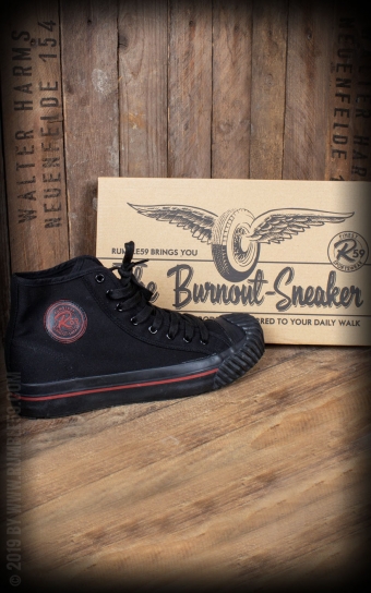 Burnout-Sneaker - schwarz/schwarz