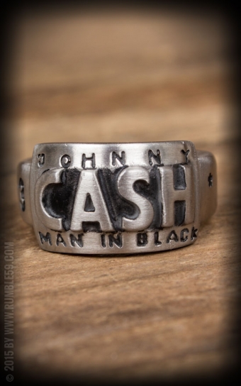 Stainless Steel Ring Man in Black