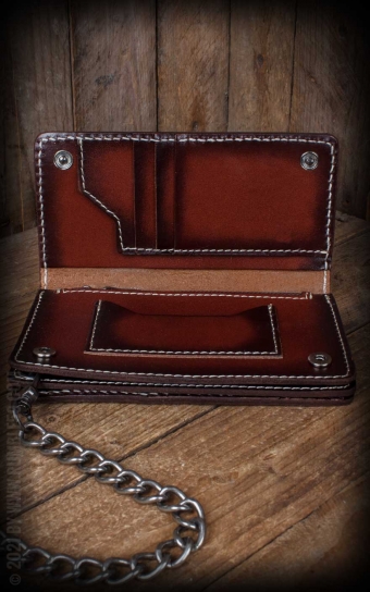Leder Wallet The King - sunburst handmade