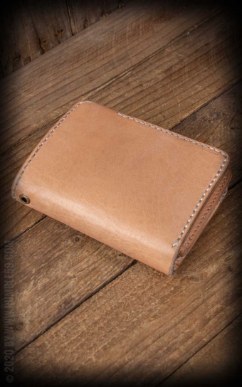 Leder Wallet Natural - compact size