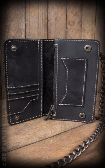 Leather Wallet - marron ou noir