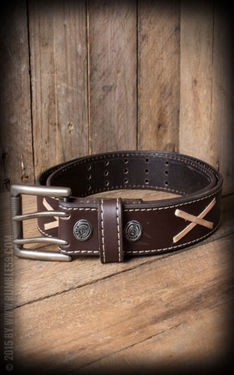Leather belt Marlon Brando, brown