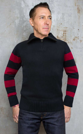 Racing Sweater - schwarz/rot