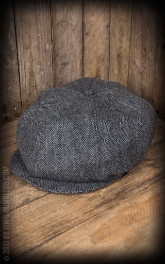 Slugger Cap - Herringbone grey/black