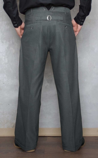 Vintage Loose Fit Pants New Jersey - grey