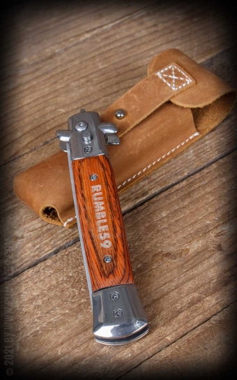 Switchblade-Comb with Leather Case