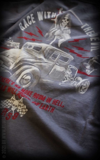 T-Shirt Race with the devil - Vintage-Wash, taupe