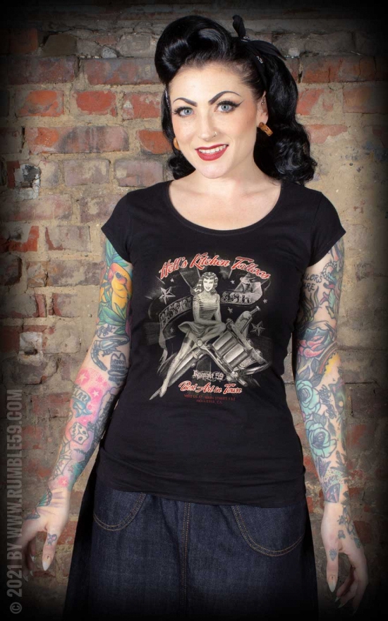 Ladies T-Shirt Hell's Kitchen Tattoos | Rumble59 Official Rumble59 Shop for Jeans, Jackets &
