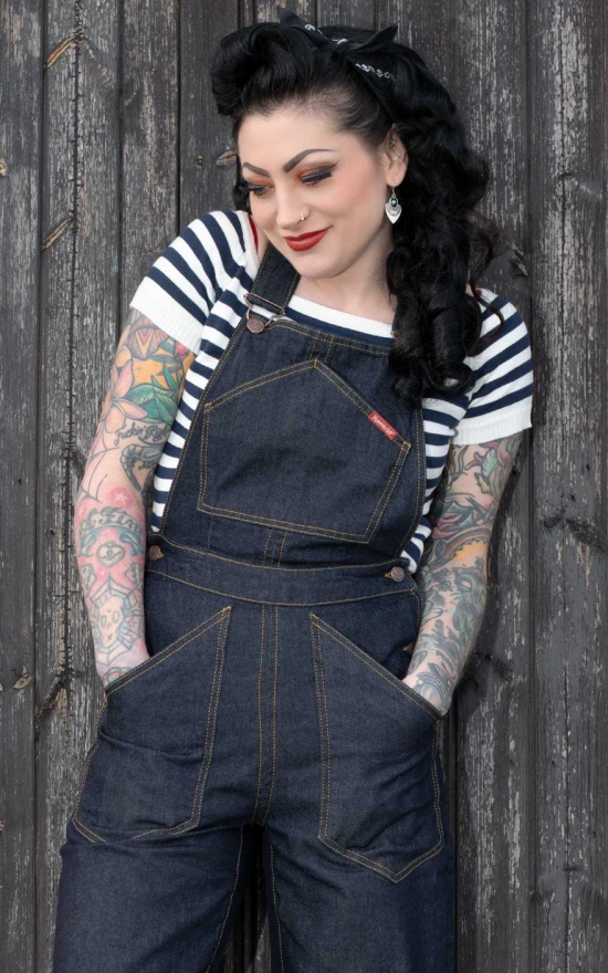 Denim Dungarees - The Riveter  Rumble59 - Official Rumble59 Shop for Jeans,  Jackets & Clothing