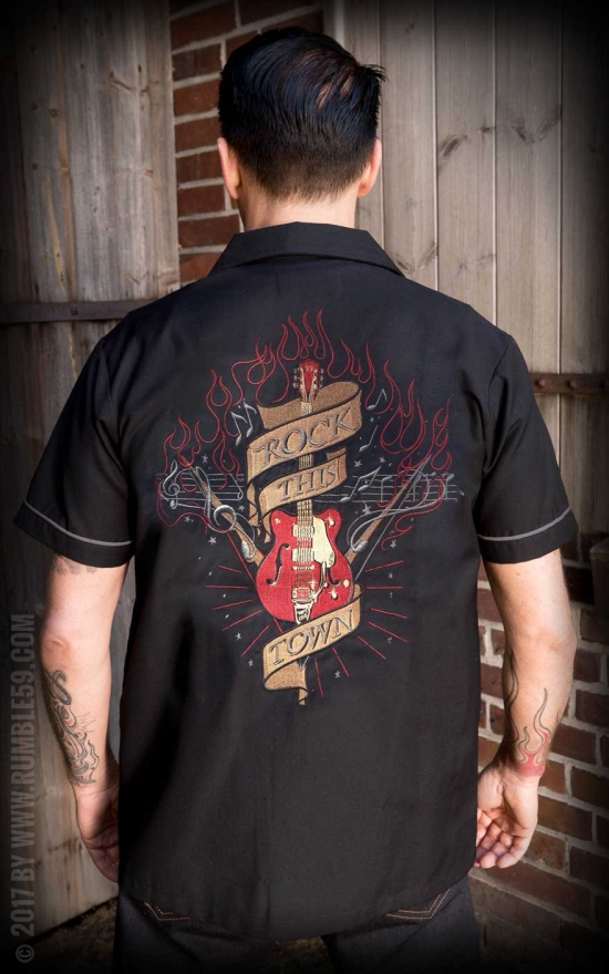Lounge Shirt Rock this town | Rumble59 - Official Rumble59 Shop for ...