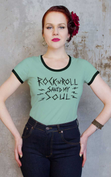 Ringer Shirt - RocknRoll saved my soul